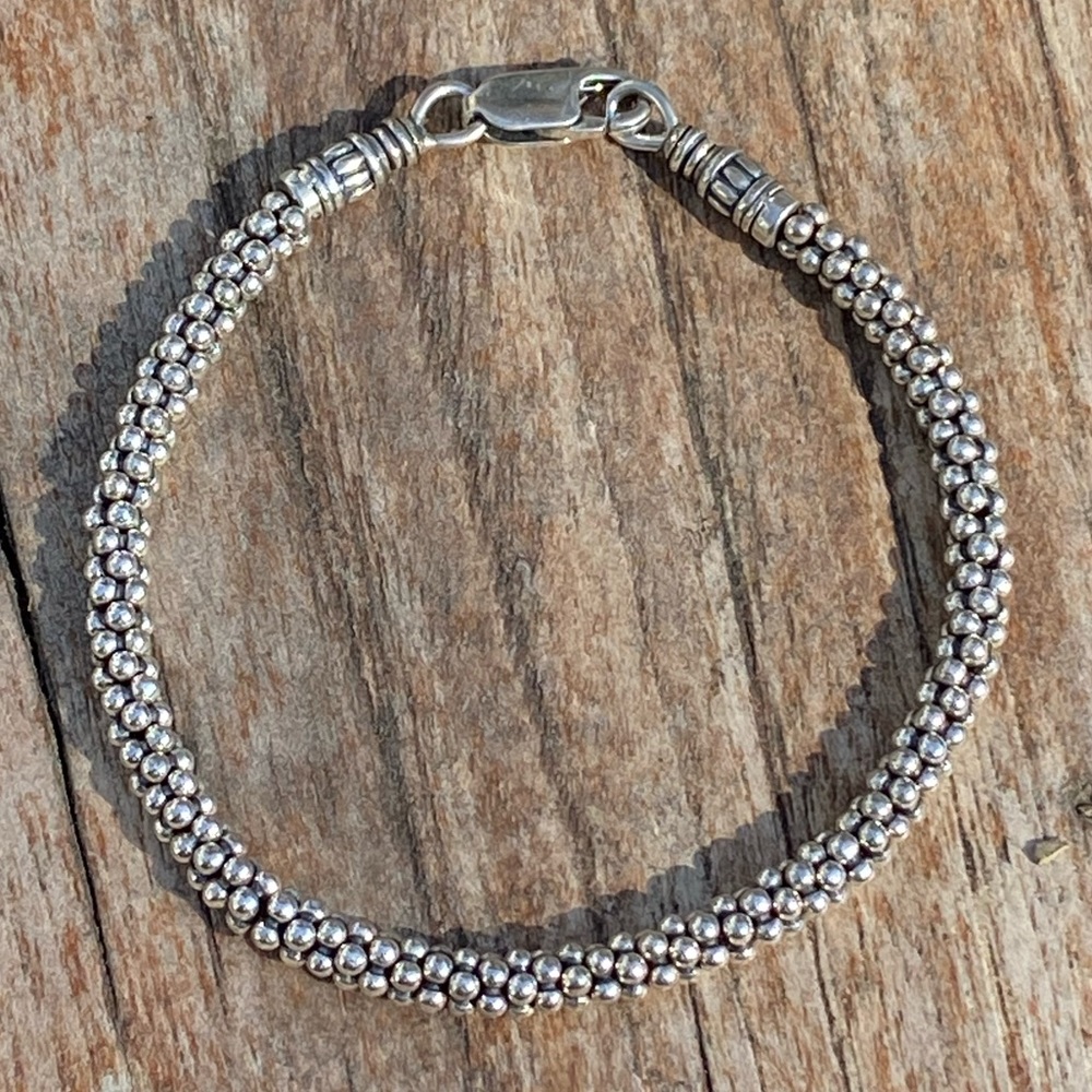 LAGOS sterling silver Caviar bracelet